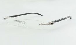 2021 designers glasses frame endlesses diamonds 3524012 with natural black textured buffalo horns size 5518140mm3659939