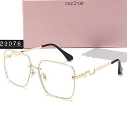 fashion sunglasses miu womens personality Mirror leg metal large letter design multicolor SMU09 11WS Brand glasses factory outlet Promotional special KUSP