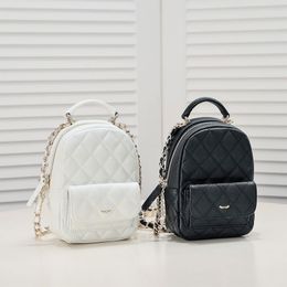 Designers black mini backpack Classic retro womens shoulder schoolbag luxury leather handbag Daily commuting crossbody bag Lady portable cosmetic wallet