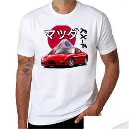 Mens Tank Tops Classic Rx-7 T-Shirt Tee Shirt Kawaii Clothes Aesthetic Clothing Plain T Shirts Men Drop Delivery Apparel Underwear Dhh3A