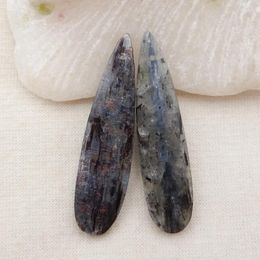 Loose Gemstones Natural Stone Gemstone Design Blue Kyanite Fashion Earrings Water Drop Bead Jewelry DIY Marking Pendant For Woman