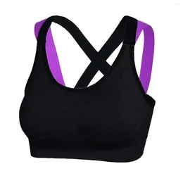 Women's Tanks Solid Women Casual Cold Sleeveless Shoulder Blouse Tops Yoga Cotton Leisure Bra