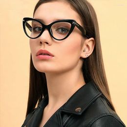 Sunglasses Frames Fashion Women's Eyewear With Oversized Cat Eye Design Trendy Blue Light Blocking Eyeglasses Optical Prescription Glasses