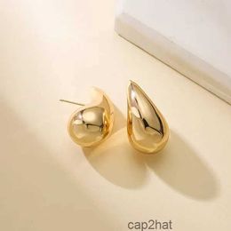 Stud Bottega Earrings 18K Gold Hoop Women Italy Hollow Stainless Steel Hypoallergenic Plated Tear Drop Waterdrop Earring For Girl 230815 PBHK