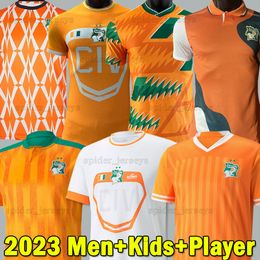 2023 Mens Ivory Tshirts Coast Soccer Jerseys National Football Team Kessie Zaha 23 24 Cote d Ivoire Football Shirts Cornet Player Version Men Uniforms Kids Kits