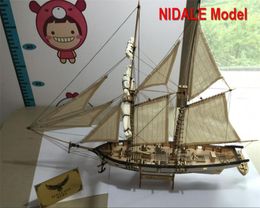 New version Hobby ship model Kits Halcon 1840 CNC brass cannons luxurious sailboat model Offer English Instruction Y1905304851208