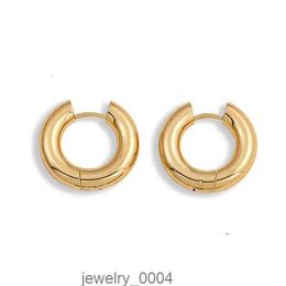 Stud Fashion CZ Zircon Round Huggie Hoop Earrings for Women Geometric U Shape Ear Buckle Hoops Gold Plated Stainless Steel Jewellery 230829 000J