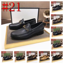 2024 Luxury Classic Gentleman Oxfords Leather Shoes Fashion Casual Pointed Toe Formal Business Footwear Male Wedding Designer Dress Shoes Derby Shoes Size 6.5-12