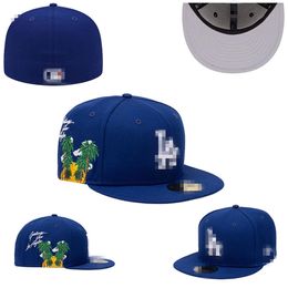 2024Fitted Caps Letter Hip Hop Size Hats Baseball Caps Adult Flat Peak For Men Women Full Closed H2-5.29 F-19