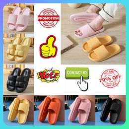 Slippers Soft Sole Pillow Women Double Buckle Thick Platform Cloud Slides Sandals anti slip - Woman Summer Slip Flip Flops luxury sandals Flat Slipper