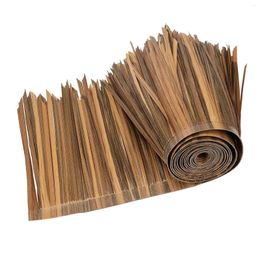 Decorative Flowers Straw Roof Thatch Fake Fittings Easy Using Decoration 1M Multifunction Mat Grass Skirting For Garden Hut Patio Bar