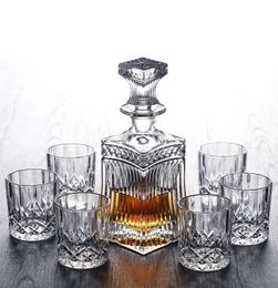 Russia Vodka Decanter Whiskey Bottle Crystal Glass Wine Beer Containers Cup Home Bar Tools Decoration 240119