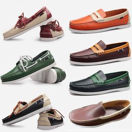 Loafers Genuine 2024 Cow Leather Men Casual Shoes for Man Soft Spring Moccasins Plus Size Tenis Masculinos Eur 38 74