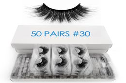 50 pairs whole mink eyelashes bulk fluffy 3d lashes 100 cruelty natural long false eyelash extension makeup cilios5977290