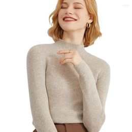 Women's Sweaters Autumn Winter Women Sweater 2024 Warm Slim Fit Casual Pullover Solid Knitwears Basic Pull Mock Neck Tops Korean Fashion