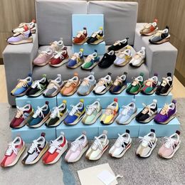 Men designer shoe Casual shoes new womens shoes leather lace-up sneaker lady platform Running Trainers Thick soled woman gym sneakers Large size 35-40-42-43-44 With box