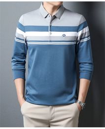 Leisure Fashion Boys Short sleeved Summer Stripe Colour Matching Lapel Slim Polo Shirt 240119