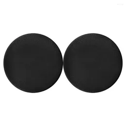 Chair Covers 2 Pcs Stool Cover Round Protective Case Counter Stools Tablecloth Seat Pu Bar Black Vanity Chairs