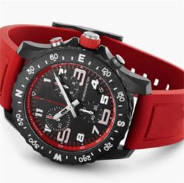 U1 Top-grade AAA Bretiling Men's Watch Japan VK Quartz Endurance Pro Avenger Chronograph 48mm Watches Red Rubber 1884 Men Watches Hardex Glass Wristwatch