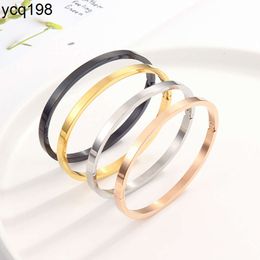 2022 Love Bangle 18K Gold Plated Stainless Steel Gold Screwdriver simple Bangles Bracelet For Men Women Jewellery Gift