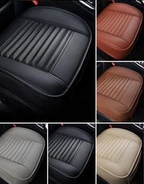 Car Seat Covers KBKMCY PU Leather Cover Front Rear Cushion Non Slide Auto Protector Mat Pad Universal Fit Truck Suv Van Protection5580739