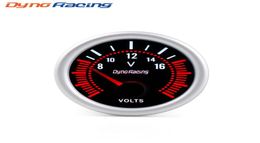 Dynoracing 2039039 52mm Universal Smoke Lens Voltmeter White LED 816V Voltage Gauge Car Metre BX1013158482782