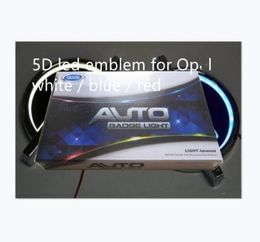 5D car led emblem lights auto badge symbols white blue red logo lighting accessories factory supply3933963