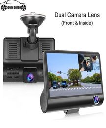 In 1 Car DVR 170 Degree 1080P HD Dash Cam Dual Lens Dashcam With Rear View Camera Front Back Inside Video Recorder 4 Inch DVRs6957878