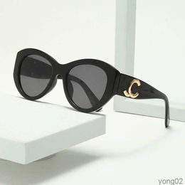 Designer Sunglasses for Women Luxury Glasses Letter Designers Sunglasses Unisex Eyeglasses Fashion Metal Sun Glasses with Box Very Good Gift 6 Colorc2u6