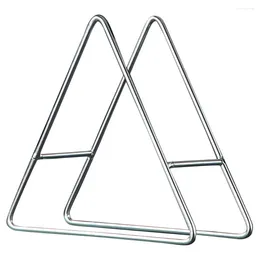 Kitchen Storage Tabletop Food Plate Stand Wear-resistant Metal Holder Snack Tray Display Rack