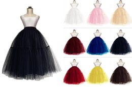 5 Layers Women Petticoat for Wedding Bridal Dress Tulle Tutu Skirt Prom Evening Ball Gown Underskirts CPA10917885263