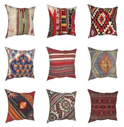 CushionDecorative Pillow Baluch Flatweave Antique Case Boho Kilim Ethnic Vintage Persian Carpet Tribal Cushion Covers Decor Pillo1012384