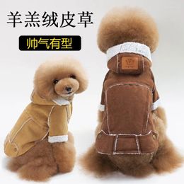 Dog Apparel Pet Coat Winter Cotton Berber Fleece Clothes For Thickened Warm Dogs Sweater Soft Jacket Puppy