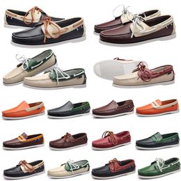 GAI GAI GAI 2024 Brands Top Leather Fashion Men Business Designer Dress Loafers Pointy Black Shoes Oxford Breathable Formal Wedding Shoe