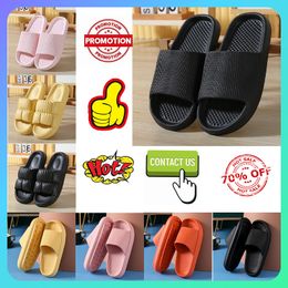 Slippers Pillow Women Double Buckle Thick Platform Cloud Slides Sandals anti slip wear-resistant Woman Summer Slip Flip Flops luxury sandals Flat Slipper