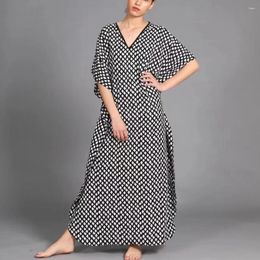 Women's Swimwear Swimming Cover Up For Ladies Saida De Praia Beach Outing Dresses Women 2024 Outerwear Clothing Printed Robe Sand Loose