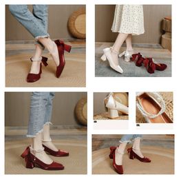 Black Slingbacks Tassel Fringe Metal Buckle High heeled Shoes Summer Sheepskin Lady Pumps Women Dress Shoes