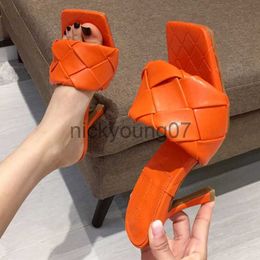 Slippers 2023 Luxury Design Slides Women 9cm High Heels Mules Fetish Summer Sandals Stiletto Heels Slippers Prom Platform Stripper Shoes J240122