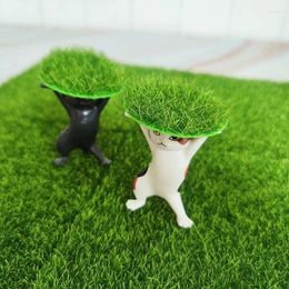 Decorative Flowers Artificial Plant Moss Micro Landscape Ccircular Green Carpet Outdoor Lawn Handmade DIY Home Store Holiday Decoration