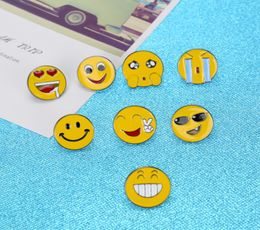 Funny Expression Smiling Face Crying Face Enamel Pin Custom Brooch Dress Lapel Pin Fashion Jewellery Badge Gift Unisex7334128