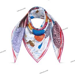 2024 Top Designer Print Silk Scarf Headband for Women men Luxe Fashion Long Handle Bag Scarves Paris Shoulder Tote Luggage Ribbon Head Wraps turban scarf L M77662