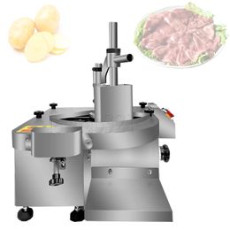 Automatic Meat Mutton Cutting Slicing Machine Fresh Beef Jerky Slicer Flake Pork Chicken Breast Slice Maker