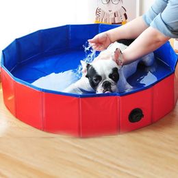 Apparel Oversized Pet dog bathtub folds in large dog and cat pool Summer house heat stroke Easy to water