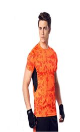 Spring and summer outdoor sports men short sleeved T shirt almost dry tight squeeze running physical exercise clothess3952730