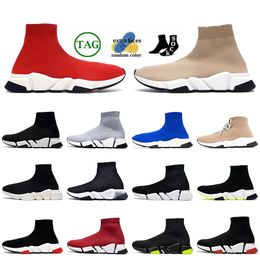 Luxury Speeds Donna Uomo Designer Scarpe casual OG Rosso Bianco Triplo nero Scarpe da ginnastica in gomma Fondo Piattaforma Mocassini marroni Blu Giallo Top Moda Taglia 36-45