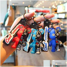 Party Favour Cartoon Creative Semi-Anatomy Mechanical Car Bag Chain Pendant Small Gift Key Drop Delivery Home Garden Festive Supplies E Dhqka