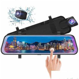 car dvr Car Dvrs 10Ips Sn Dvr Mirror Dash Camera Cam Dual Lens Fl Hd Drive Recorder Stream Rearview Arrive Drop Delivery Dhofn Mobiles Motor Dh39D