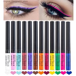 Eyeliner Colorful Eyeliner Pen Eyes Makeup White Pink Waterproof Liquid Color Eye Liner Pencil Make Up Cosmetics Yellow Matte Purple Pen Q240122