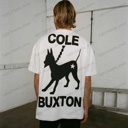 Men's T-Shirts Cole Buxton Pet Dog Print Minimalist Slogan Round Neck 1 1 Short Sleeved t-Shirt Black White S-XL T240122