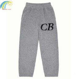 Men's Pants Winter New Letter Jacquard Cole Buxton Knit Trousers Men Women High Quality Oversize T0053